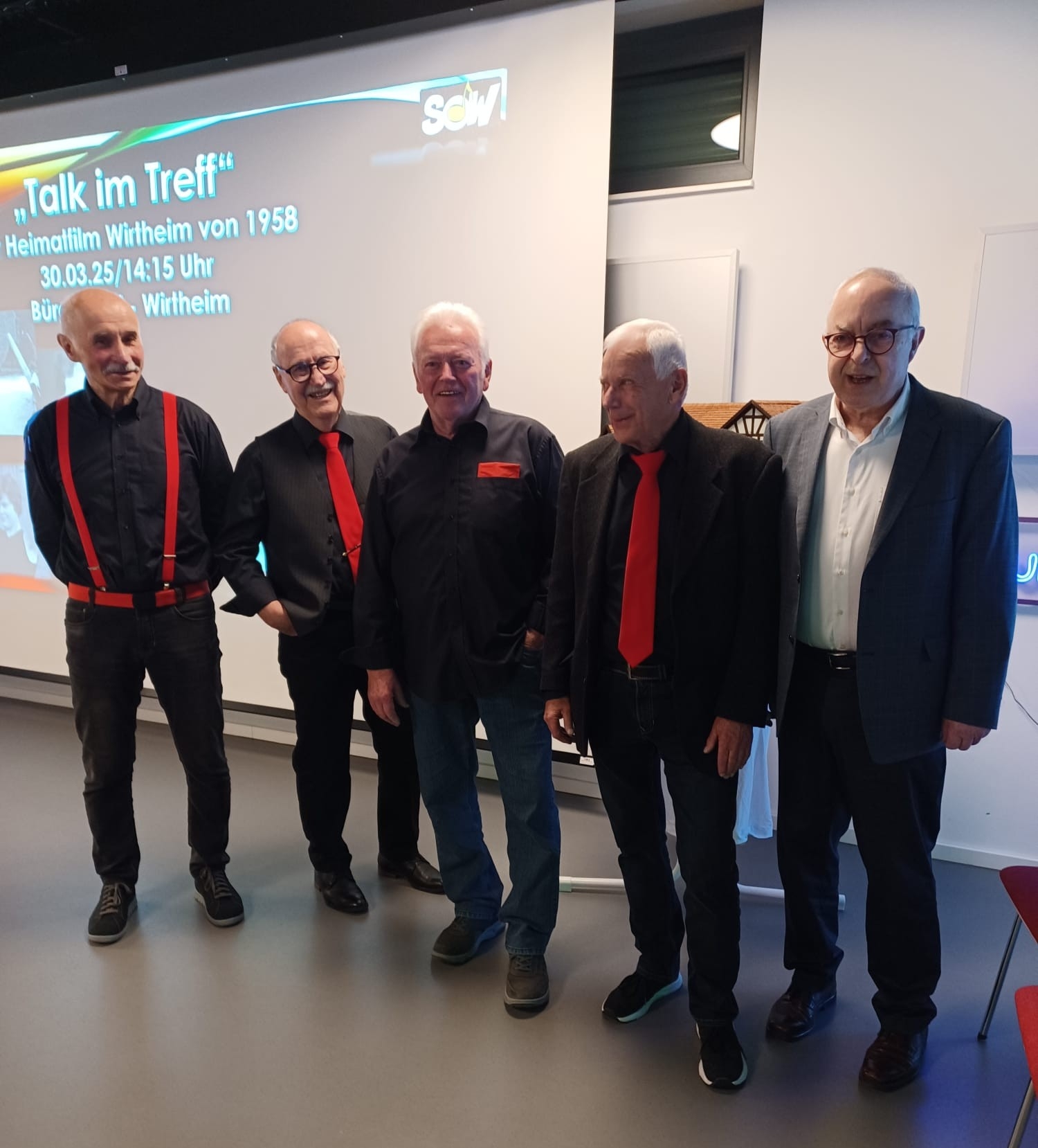Alfons Link, Rudolf Müller, Bernhard Kunkel, Rainer Lacker, Ewald Desch - Das Orga-Team im Treff