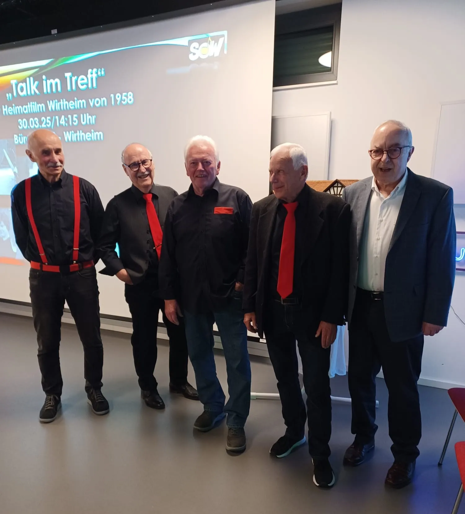 Alfons Link, Rudolf Müller, Bernhard Kunkel, Rainer Lacker, Ewald Desch - Das Orga-Team im Treff